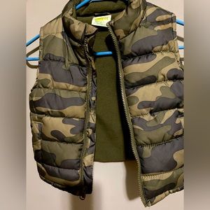 Crazy 8 army fatigue toddler vest